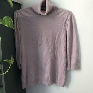 Cashmere Vintage Pastel Lavender Turtleneck